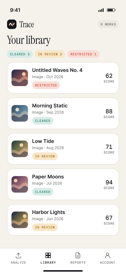 TRACE — Library